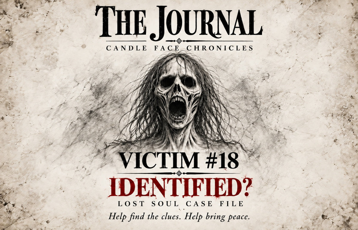 Candle Face Chronicles: The Journal — Victim #18 “Identified?” lost soul case file.