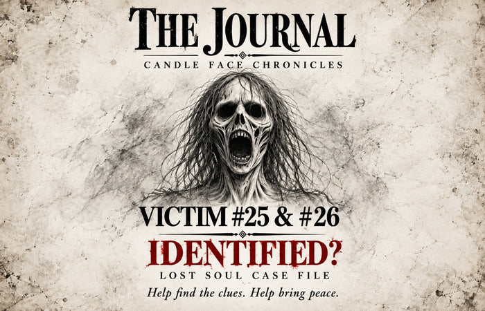 Candle Face Chronicles: The Journal — Victim #25 & #26 “Identified?” lost soul case file.