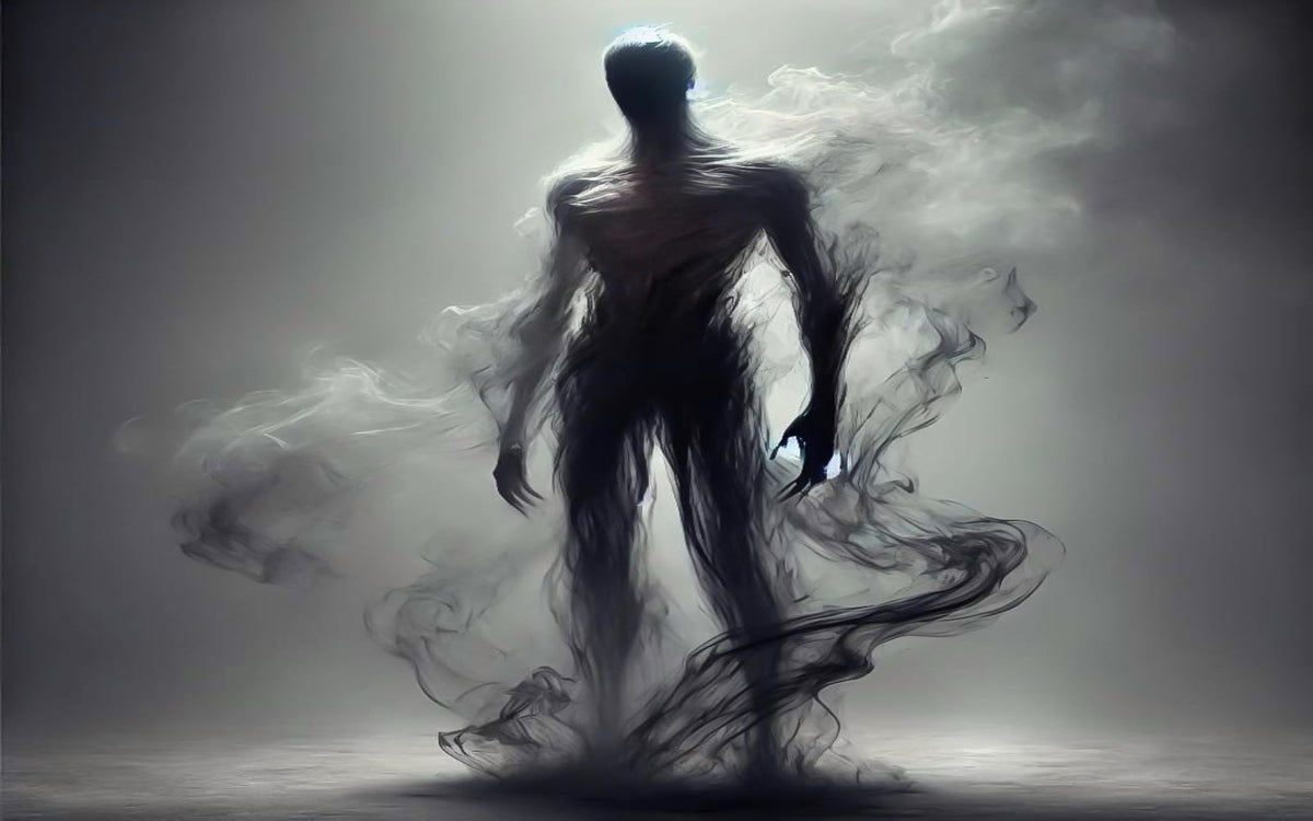 The Master Shadow from Candle Face Chronicles, a faceless figure formed from swirling smoke.